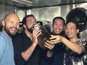 Davis and the rice wine