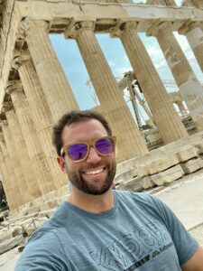 Davis at the Parthenon