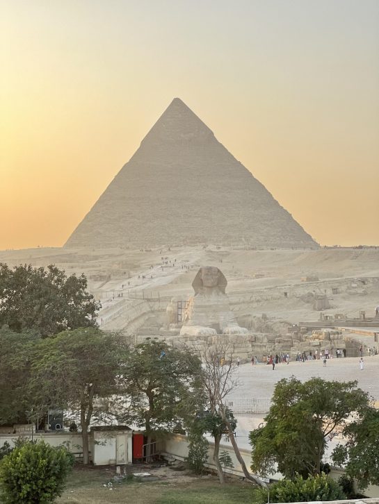 Great Pyramid at sunrise